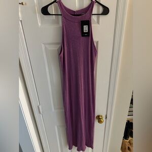 FashionNova Sleeveless Ribbed Maxi Dress